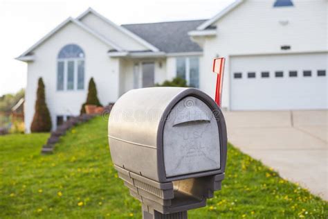 Mailbox in Front of the American House Stock Image - Image of mailbox, letter: 108807209