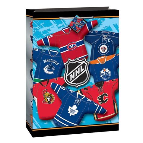 Jumbo NHL Hockey Gift Bag, Party Supplies - Amazon Canada | Hockey birthday parties, Hockey ...