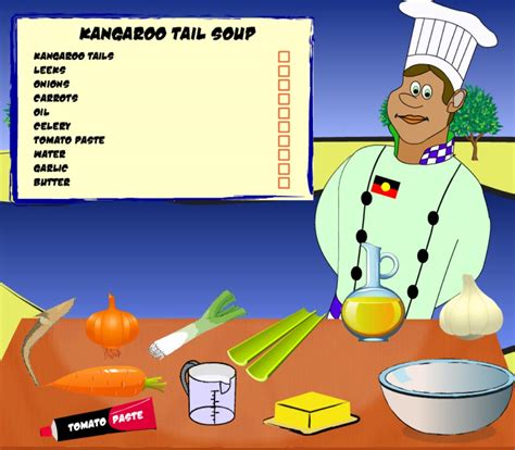 Bush Tucker Recipe - Kangaroo Tail Soup (Game) - Crackerjack Education