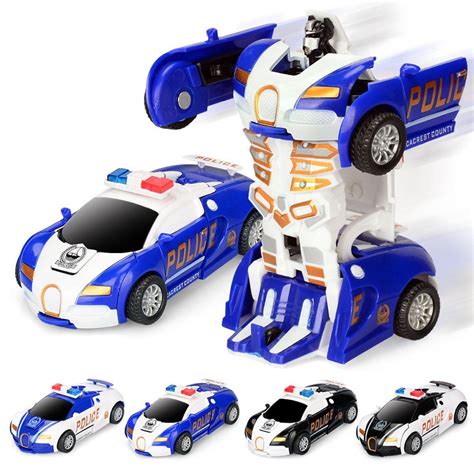 17Tek Transformers Robot Police Car Toy Pack of 2 ** Details can be ...