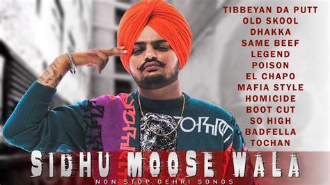 Sidhu Moose Wala All Songs - Non Stop Gehri Songs - New Punjabi Songs ...