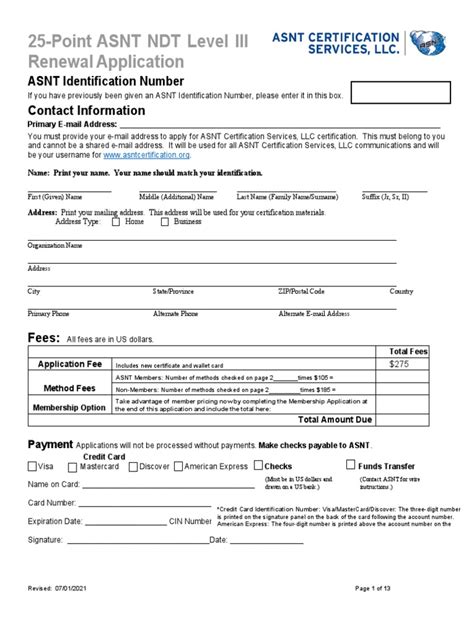 ASNT L3 - Renew Application | PDF | Nondestructive Testing | Certification