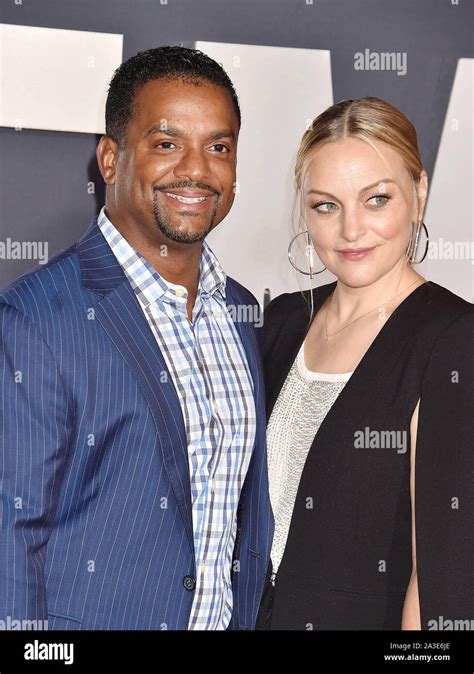 HOLLYWOOD, CA - OCTOBER 06: Alfonso Ribeiro and Angela Unkrich attend ...