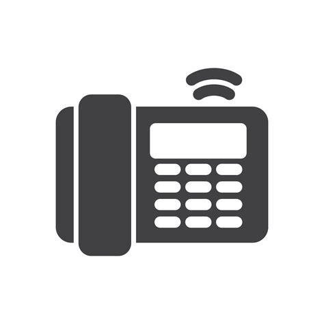 telephone icon solid 17682166 Vector Art at Vecteezy