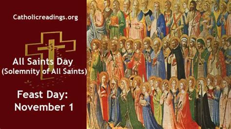 All Saints Day (Solemnity of All Saints) - Feast Day - November 1 2023 - Catholic Saint of the Day