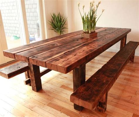 Wooden Dining Table Idea 10 Best Ideas About Pallet Dining Tables On ...