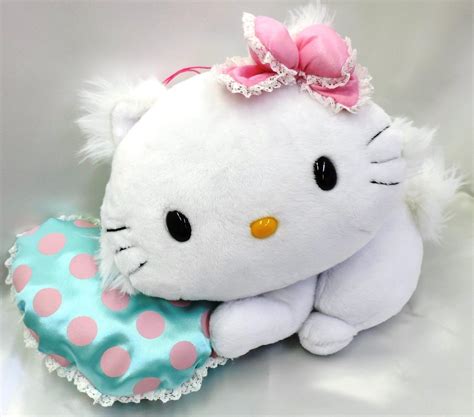 Sanrio Hello Charmmy Kitty Plush Doll 10" Kawaii Heart Cushion from Japan New | eBay | Kitty ...