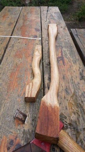 Carving axe handle | Axe handle, Woodworking, Wood axe