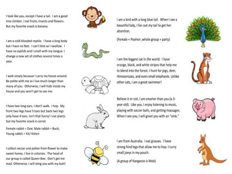 Animal Riddles With Answers Riddles About Animals For Kids