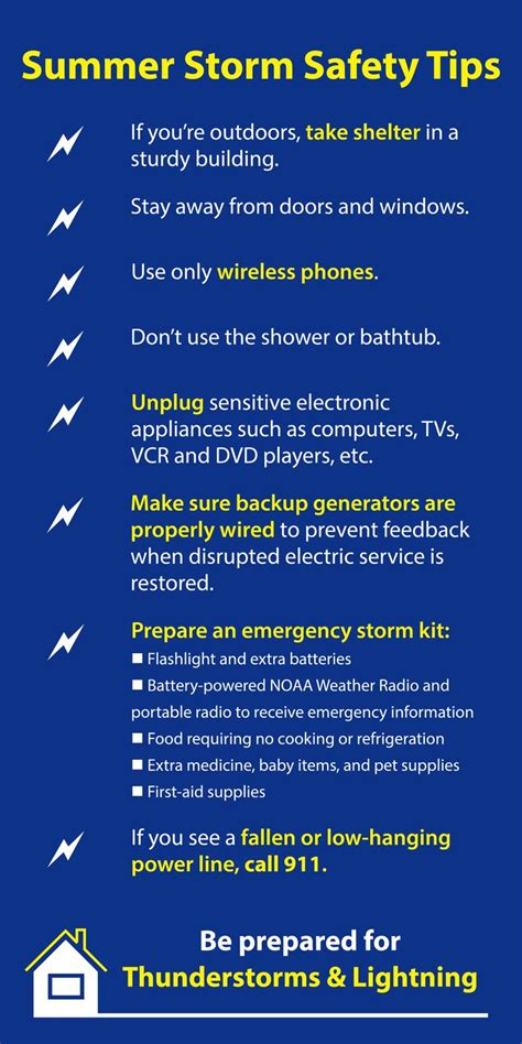 Be prepared for thunderstorms and lightning! | Backup generator, Safety tips, Emergency preparedness