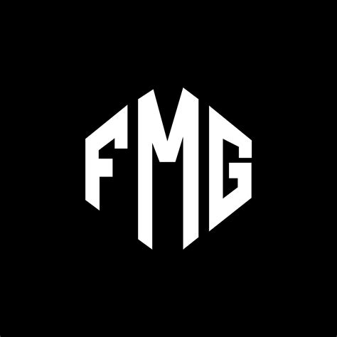 FMG letter logo design with polygon shape. FMG polygon and cube shape logo design. FMG hexagon ...