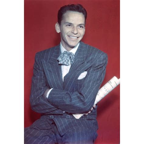 Frank Sinatra Color Smiling in Suit 50's 24x36 Poster - Walmart.com ...