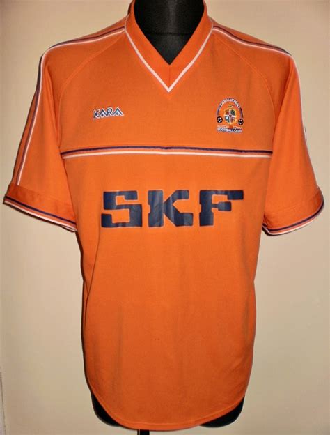 Luton Town Away football shirt 2001 - 2002. Sponsored by SKF