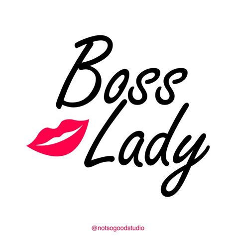 Boss Lady Lipstick Icon Typography Vector Stock Vector (Royalty Free ...