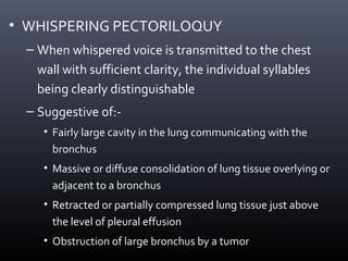 Approach to Lung sounds | PPT