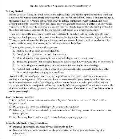 Scholarship Essay – 9+ Free Samples, Examples, Format to Download ...