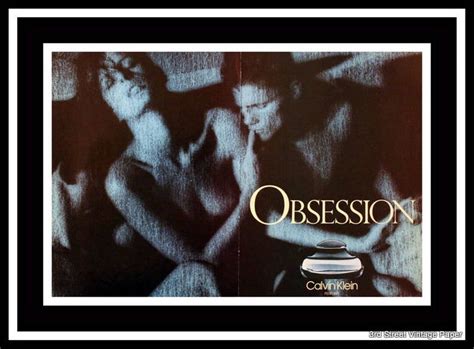 1986 Obsession by Calvin Klein Perfume Ad Double Wall Art | Etsy
