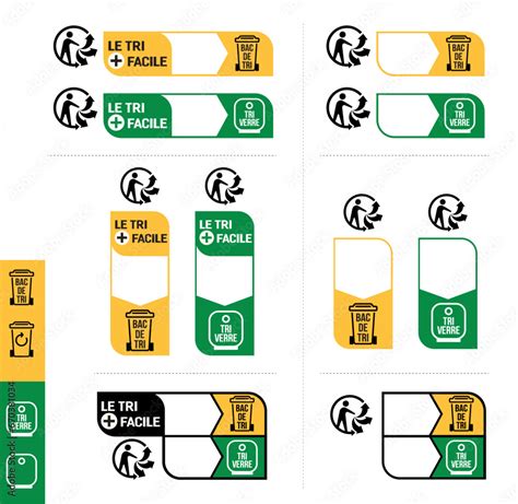 Triman Logo for the recycling of poly-bags in France. Recyclage déchets ...