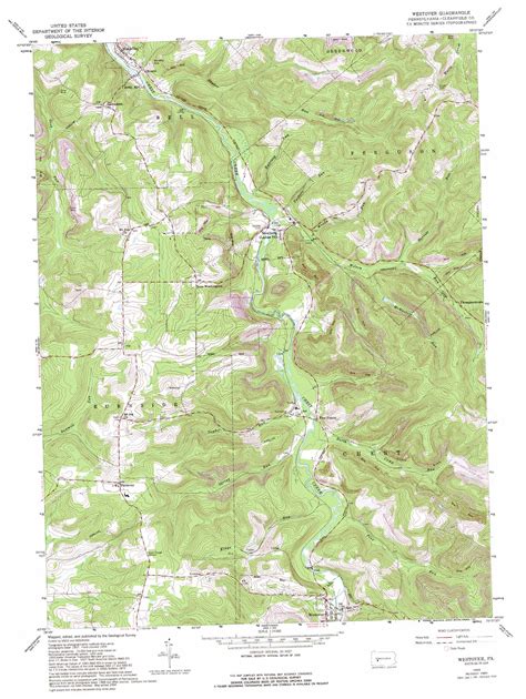 Westover topographic map, PA - USGS Topo Quad 40078g6