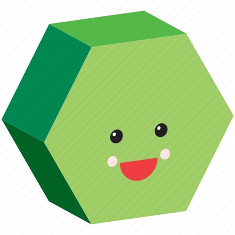 Emoji, emoticon, face, happy, hexagon, shape, smiley icon - Download on ...