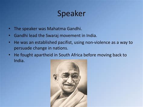 PPT - Quit India Speech by Mahatma Gandhi PowerPoint Presentation, free download - ID:2081288