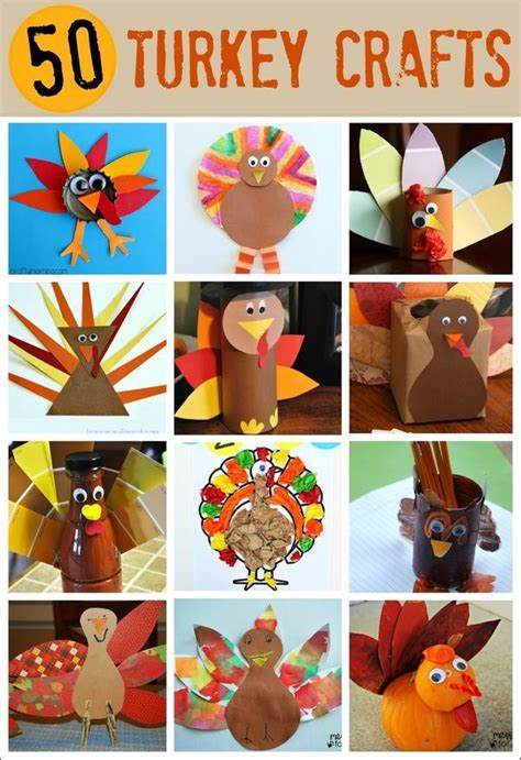 50 Turkey Thanksgiving Crafts | Thanksgiving crafts, Thanksgiving crafts for kids, Thanksgiving ...