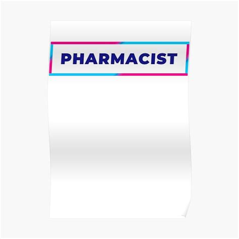 "Pharmacist retro colorful frame" Poster for Sale by SVPOD | Redbubble