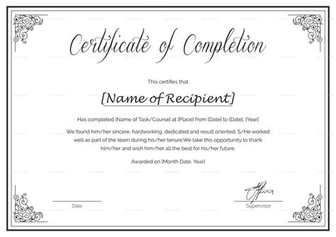 Completion Certificate – Calep.midnightpig.co Pertaining To Class Completion Certificate ...