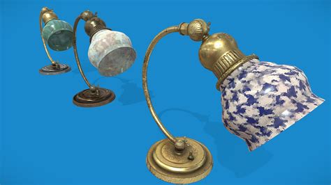 1920s Brass Desk Lamps Type B - Download Free 3D model by Mad_Lobster ...