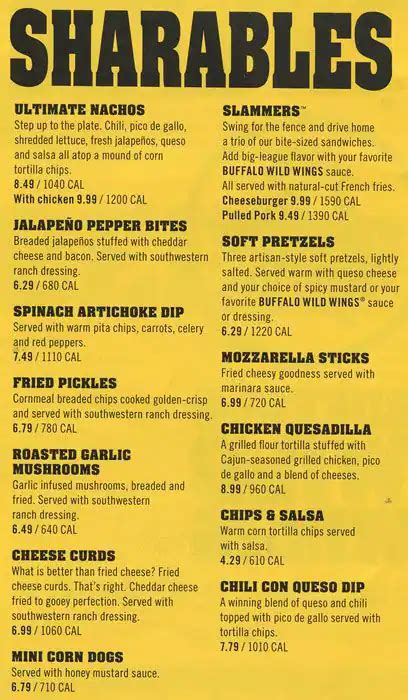 Buffalo Wild Wings Menu, Menu for Buffalo Wild Wings, Warrington, Bucks County - Urbanspoon/Zomato