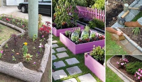 15 Awesome DIY Garden Bed Edging Ideas