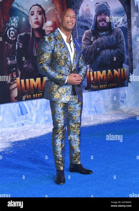 Dwayne Johnson at the world premiere of "Jumanji: The Next Level'" held ...