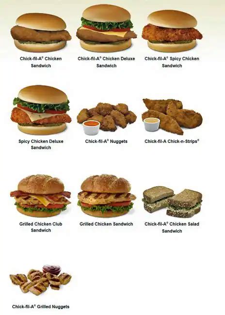 Chick-fil-A Menu, Menu for Chick-fil-A, San Marcos, San Marcos ...