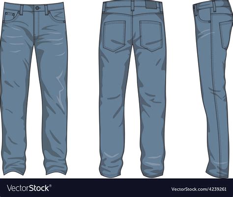 Blue jeans Royalty Free Vector Image - VectorStock