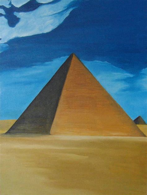 Pyramid Painting by Alexandra Gvozdeva | Saatchi Art