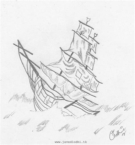 Ship Sinking Drawing at PaintingValley.com | Explore collection of Ship Sinking Drawing