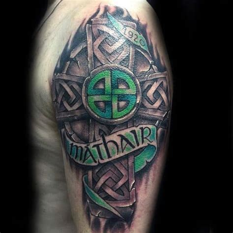 100 Celtic Cross Tattoos For Men - Ancient Symbol Design Ideas