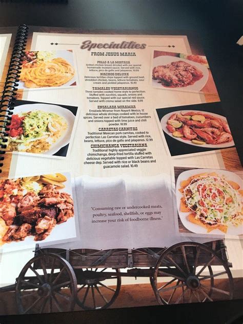 Menu at LAS CARRETAS MEXICAN RESTAURANT BAR AND GRILL, Columbus