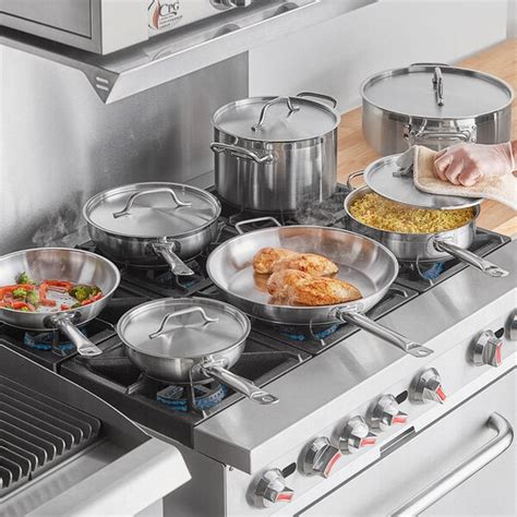 Vigor SS1 Series 12-Piece Induction Ready Stainless Steel Cookware Set ...