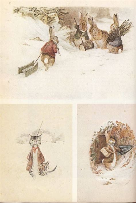 Beatrix Potter - Watercolors dating from about 1894 for a calendar Hildesheimer & Faulkner ...