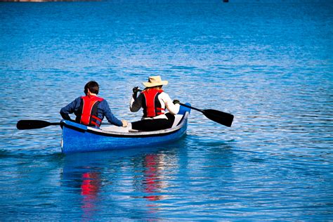 Free Images : water, nature, boat, fall, canoe, paddle, vehicle, park, blue, rocky, national ...