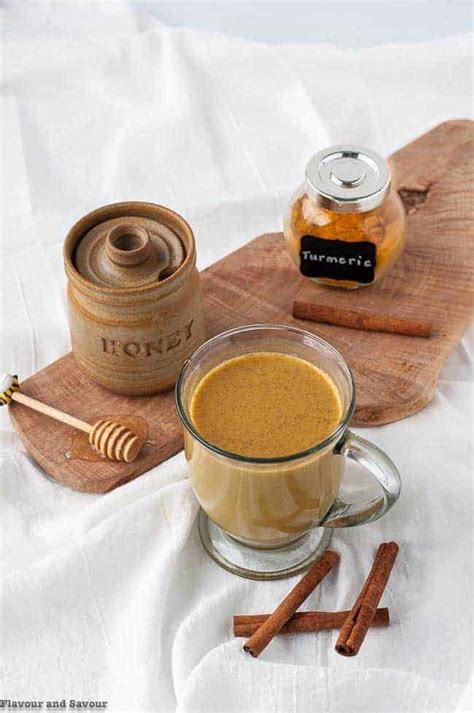 Warm Turmeric Cinnamon Milk - Flavour and Savour