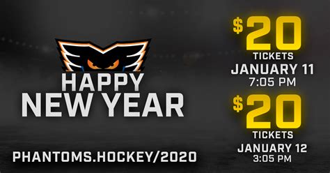 Ring in 2020 With $20 Tickets to the Lehigh Valley Phantoms Game! - Lehigh Valley Phantoms