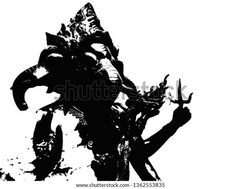 Ganesha Made Black White Illustrations Stock Illustration 1362553835 ...