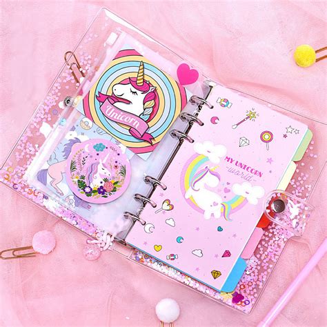 Notebooks & Paper - Kawaii Cute A5/A6 Notebook Diary Ins Girl Loose ...