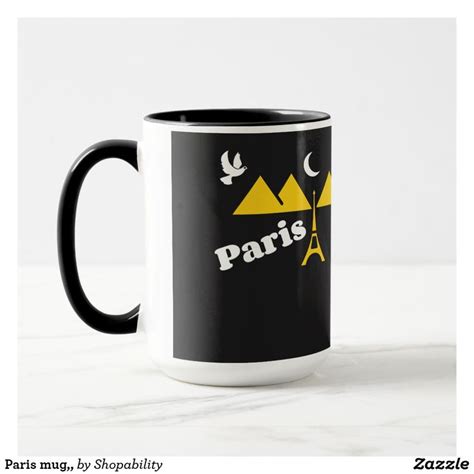 Paris mug,, | Mugs, Custom mugs, Paris