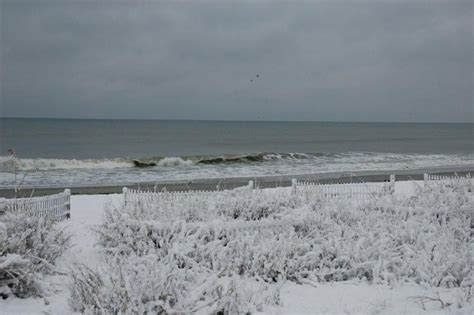 Myrtle Beach in the snow. | Myrtle beach, Beach, Favorite places