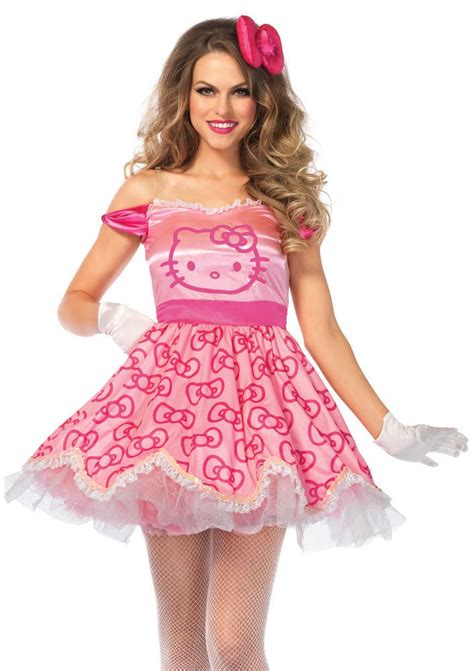 New Leg Avenue HK86666 Pretty Pink Hello Kitty Female Adult Costume #LegAvenue (With images ...