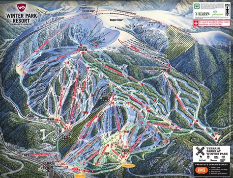 Colorado Ski Maps | Winter Park Resort Trail Map