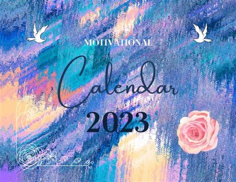 2023 Calendar with Motivational Quotes - Inspirational Illustrated ...